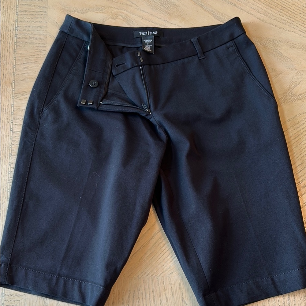 Black Tailored Shorts